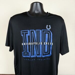 Indianapolis Colts Combine Training T-Shirt New Era Black Mens Large (41" Chest)